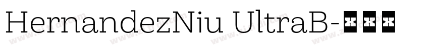 HernandezNiu UltraB字体转换